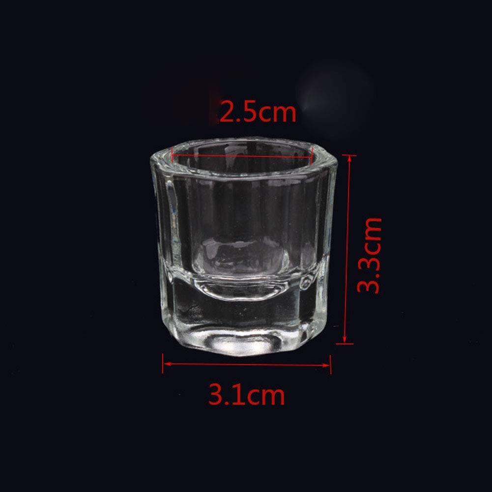 4 Pcs Mini Glass Crystal Cup Nail Art Acrylic Liquid Powder Dappen Dish Bowl Glassware Nail Art Tools Health & Beauty > Personal Care > Cosmetics > Cosmetic Tools > Nail Tools Teensery   