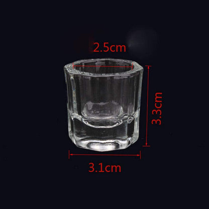 4 Pcs Mini Glass Crystal Cup Nail Art Acrylic Liquid Powder Dappen Dish Bowl Glassware Nail Art Tools Health & Beauty > Personal Care > Cosmetics > Cosmetic Tools > Nail Tools Teensery   