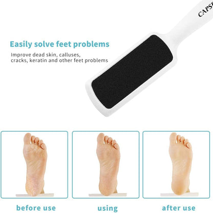 4 Pcs Pedicure Foot Rasp Foot File Callus Remover Dead Skin & Double-Sided Foot Scrubber Foot Files Kit Heel Scraper Foot Scrub Care Tool to Remove Rough Cracked Corns Smoothing Hard Skin Health & Beauty > Personal Care > Foot Care Capspace   
