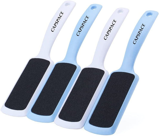 4 Pcs Pedicure Foot Rasp Foot File Callus Remover Dead Skin & Double-Sided Foot Scrubber Foot Files Kit Heel Scraper Foot Scrub Care Tool to Remove Rough Cracked Corns Smoothing Hard Skin Health & Beauty > Personal Care > Foot Care Capspace 4 Count (Pack of 1)  