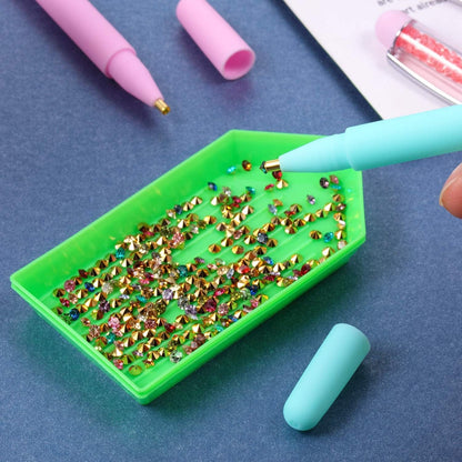 4 Pieces Diamond Painting Drill Pen DIY 5D Diamond Painting Point Drill Pen Nail Point Pen for DIY Nail Art Craft Sewing Children'S Handicraft Painting Point Drill Tools, 4 Colors Health & Beauty > Personal Care > Cosmetics > Cosmetic Tools > Nail Tools Blulu   