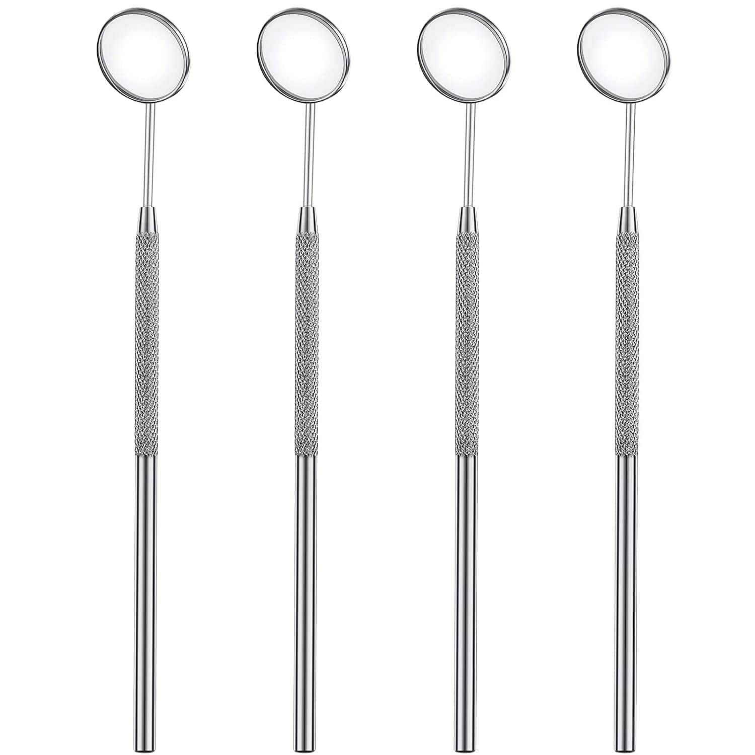 4 Pieces Eyelash Extension Mirror Makeup Detachable Mirrors Dental Mirror Stainless Steel Beauty Tools Mirror Inspection Mirror Dental Tool Inspect Instrument for Observing Small Details Health & Beauty > Personal Care > Cosmetics > Cosmetic Tools > Makeup Tools Maitys   