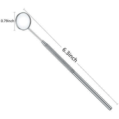 4 Pieces Eyelash Extension Mirror Makeup Detachable Mirrors Dental Mirror Stainless Steel Beauty Tools Mirror Inspection Mirror Dental Tool Inspect Instrument for Observing Small Details Health & Beauty > Personal Care > Cosmetics > Cosmetic Tools > Makeup Tools Maitys   