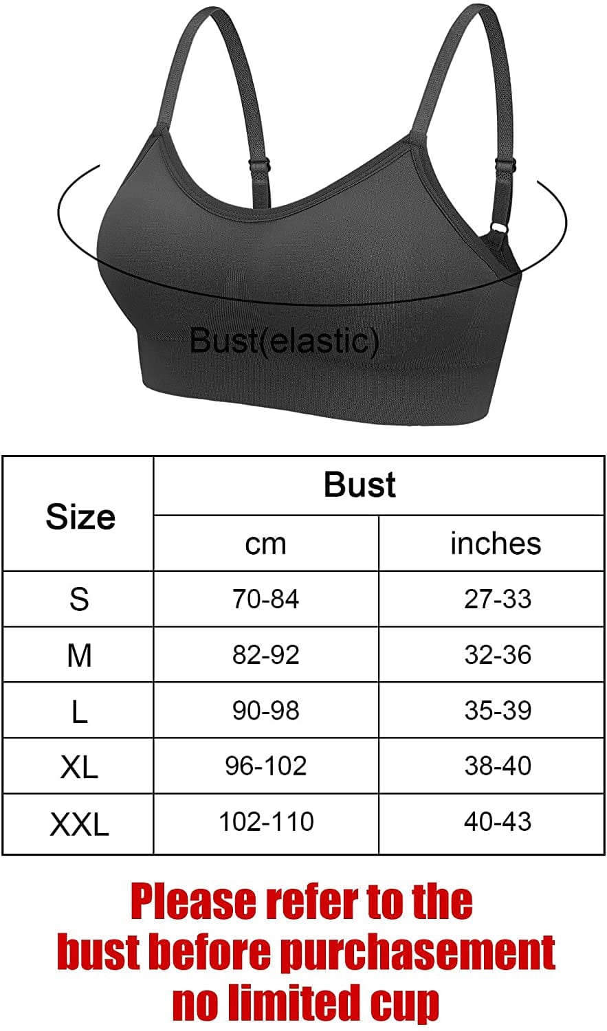 4 Pieces Neck Bralettes Wireless Cami Bra Tank Top Bra Sports Bra for Women Girls