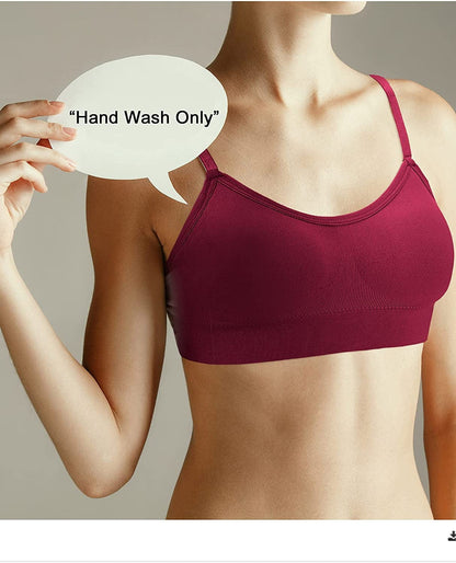 4 Pieces Neck Bralettes Wireless Cami Bra Tank Top Bra Sports Bra for Women Girls