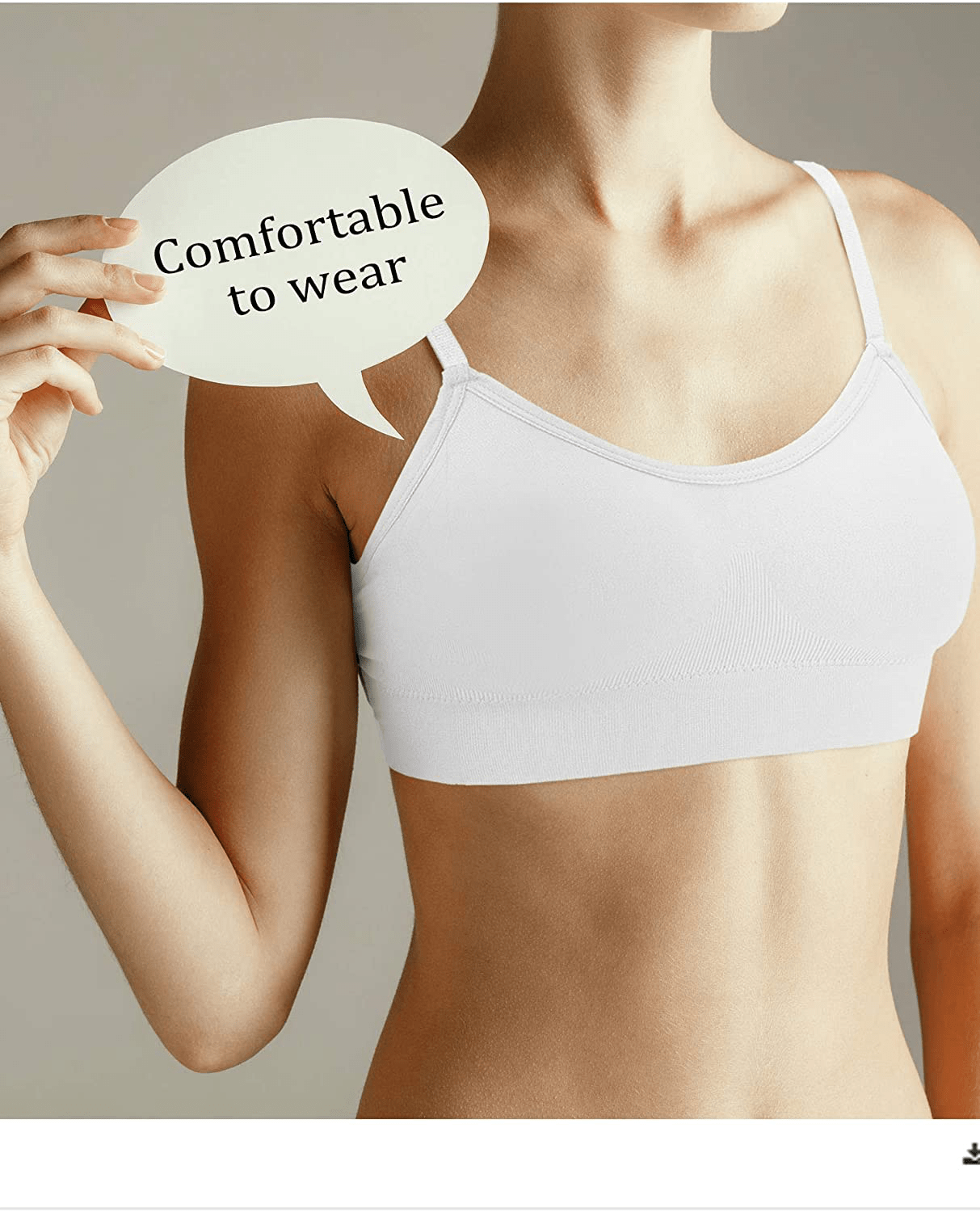 4 Pieces V Neck Bralettes Wireless Cami Bra Tank Top Bra Sports Bra for Women Girls Apparel & Accessories > Clothing > Underwear & Socks > Bras Kylie Max   