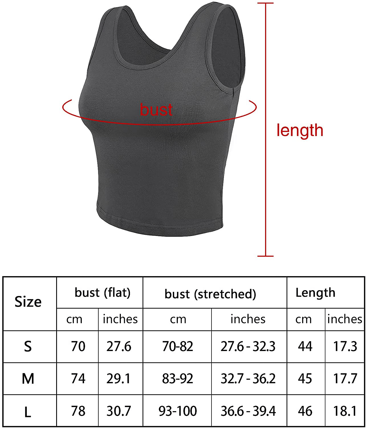 4 Pieces Women Basic Crop Tank Top Short Sleeveless Sports Crop Top Apparel & Accessories > Clothing > Activewear Kylie Max   