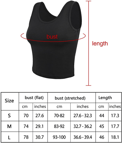 4 Pieces Women Basic Crop Tank Top Short Sleeveless Sports Crop Top Apparel & Accessories > Clothing > Activewear Kylie Max   