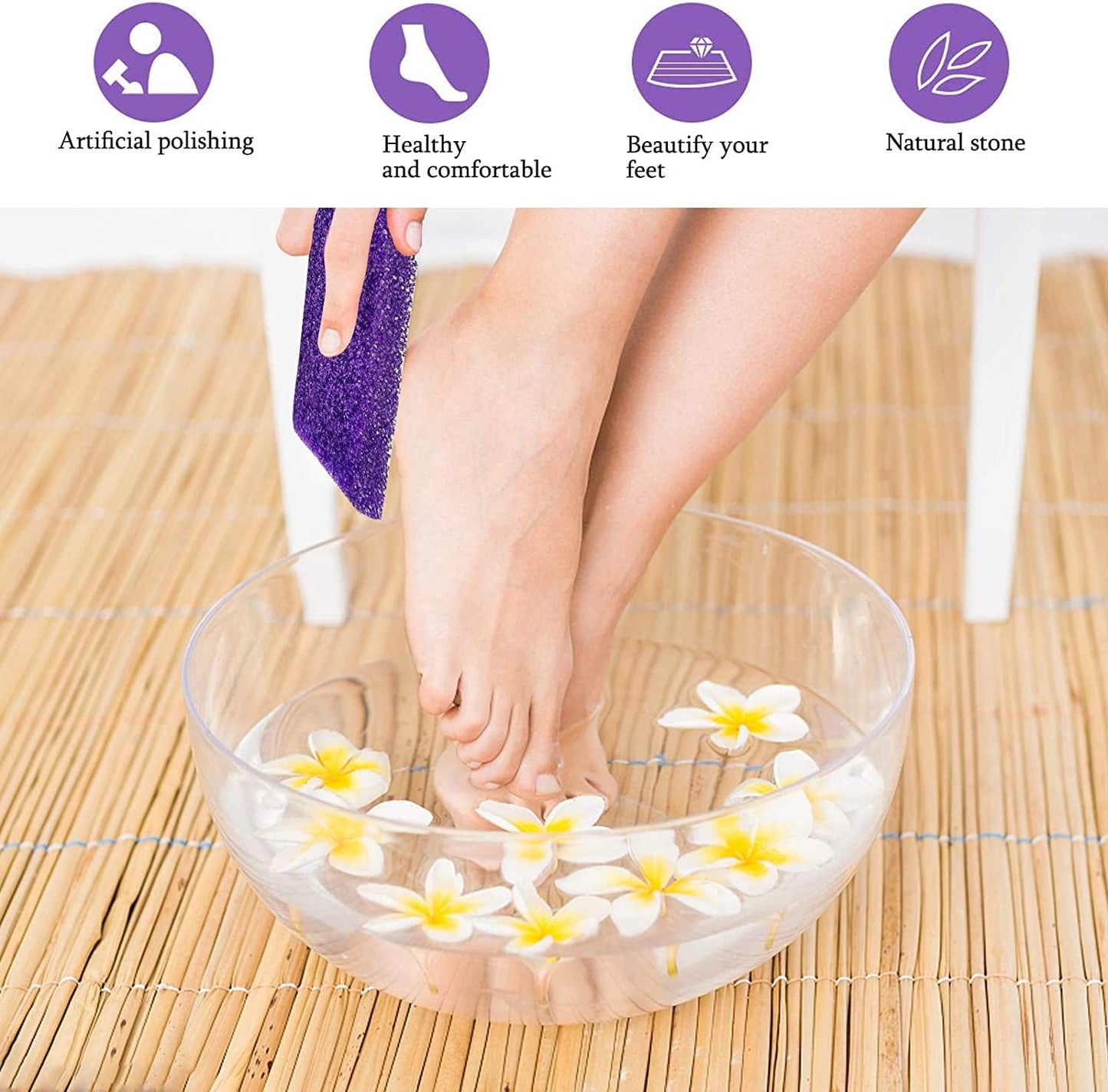 40 Pcs Pumice Stone for Feet Foot Scrubber Sponge for Feet Care and Callus Remover Mini Disposable Pumice Pads for Dead Skin Remover (Purple) Health & Beauty > Personal Care > Foot Care Tailpa   