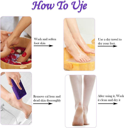 40 Pcs Pumice Stone for Feet Foot Scrubber Sponge for Feet Care and Callus Remover Mini Disposable Pumice Pads for Dead Skin Remover (Purple) Health & Beauty > Personal Care > Foot Care Tailpa   