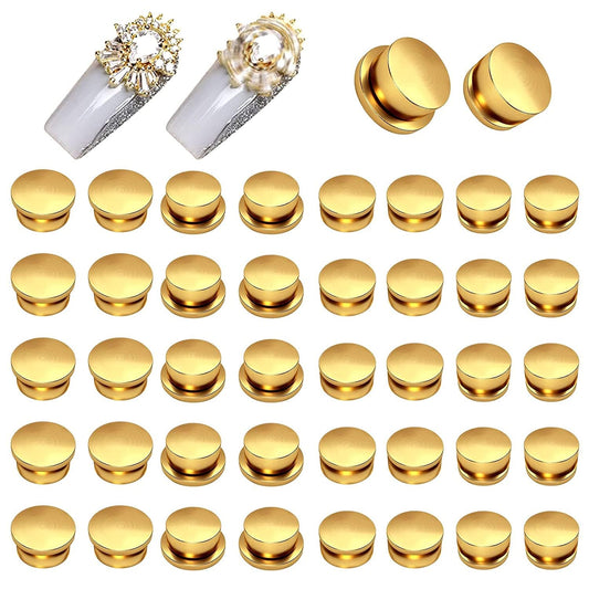 40 Pieces Spinning Nail Charms, TOROKOM Gold Nail Art Rotating Charm Rotary Bearing Rotating Nail Tool for Girl Women Nail Art Charms Design DIY Crafting Jewelry Accessories (2 Sizes) Health & Beauty > Personal Care > Cosmetics > Cosmetic Tools > Nail Tools TOROKOM   