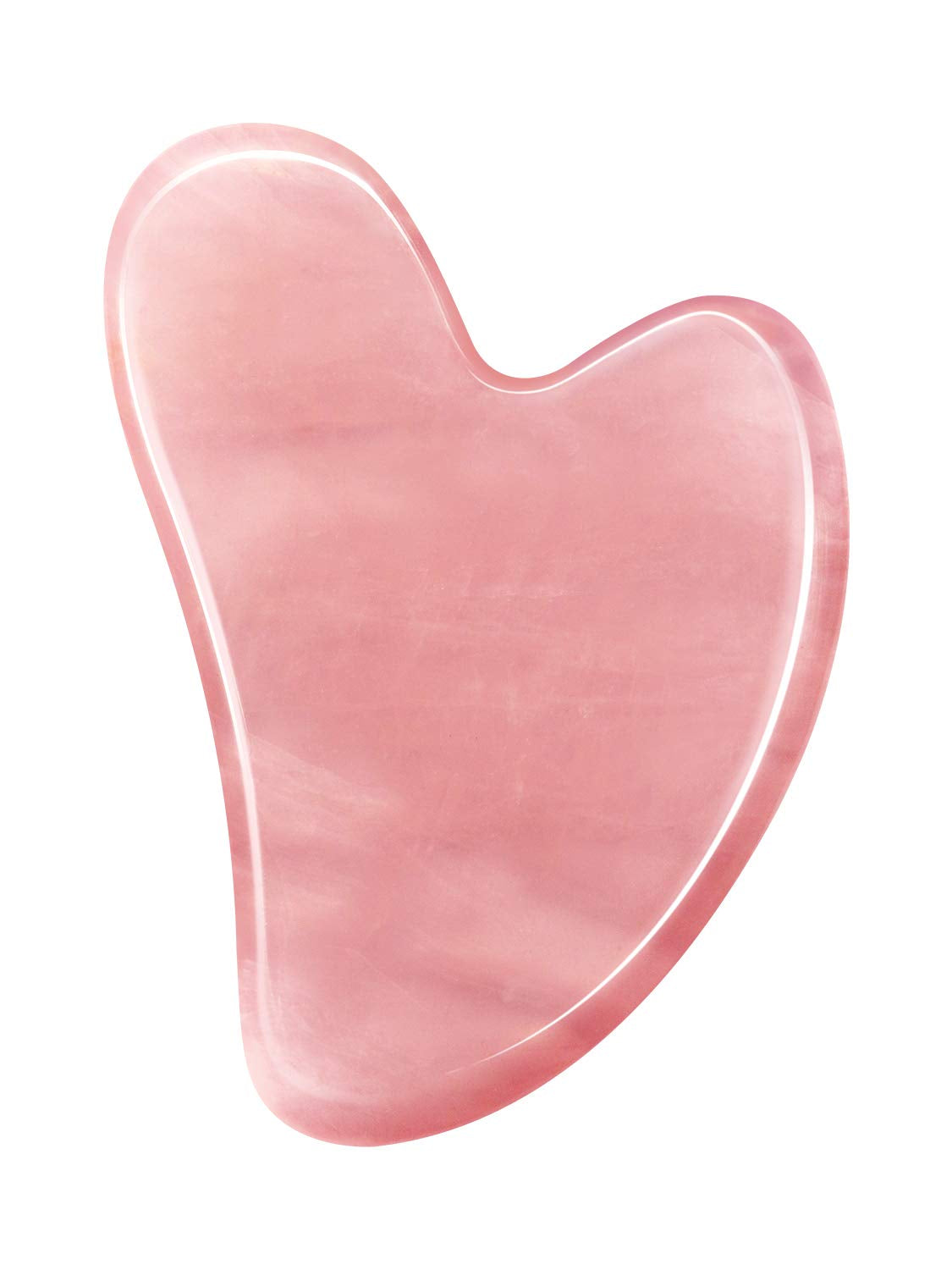 Rose Quartz Gua Sha Tool - Gua Sha Massage Tool for Facial Microcirculation Removes Toxins Prevents Wrinkles Boost Radiance of Complexion - 100% Authentic Genuine Rose Quartz Health & Beauty > Personal Care > Cosmetics > Cosmetic Tools > Skin Care Tools Sinikoro Pink  