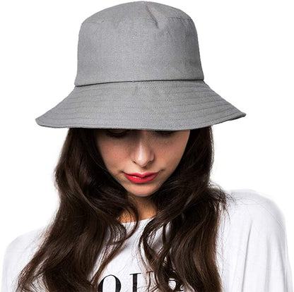 Bucket Hats for Women Sun Beach Hat Teens Girls Wide Brim Summer Fisherman'S Caps UPF 50+ Apparel & Accessories > Clothing Accessories > Hats KYLIE MAX A5-light Gray  