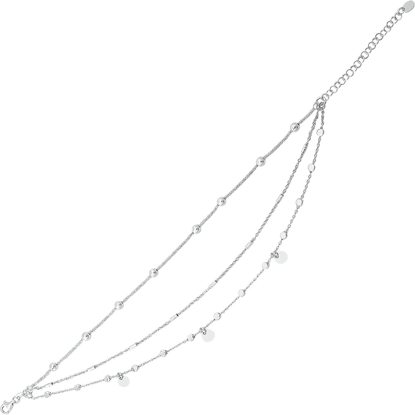 Silpada 925 Sterling Silver Anklet for Women, Ankle Bracelet, Jewelry Gift Idea,'Spice of Life', 9" + 1" Apparel & Accessories > Jewelry > Anklets Richline Group   
