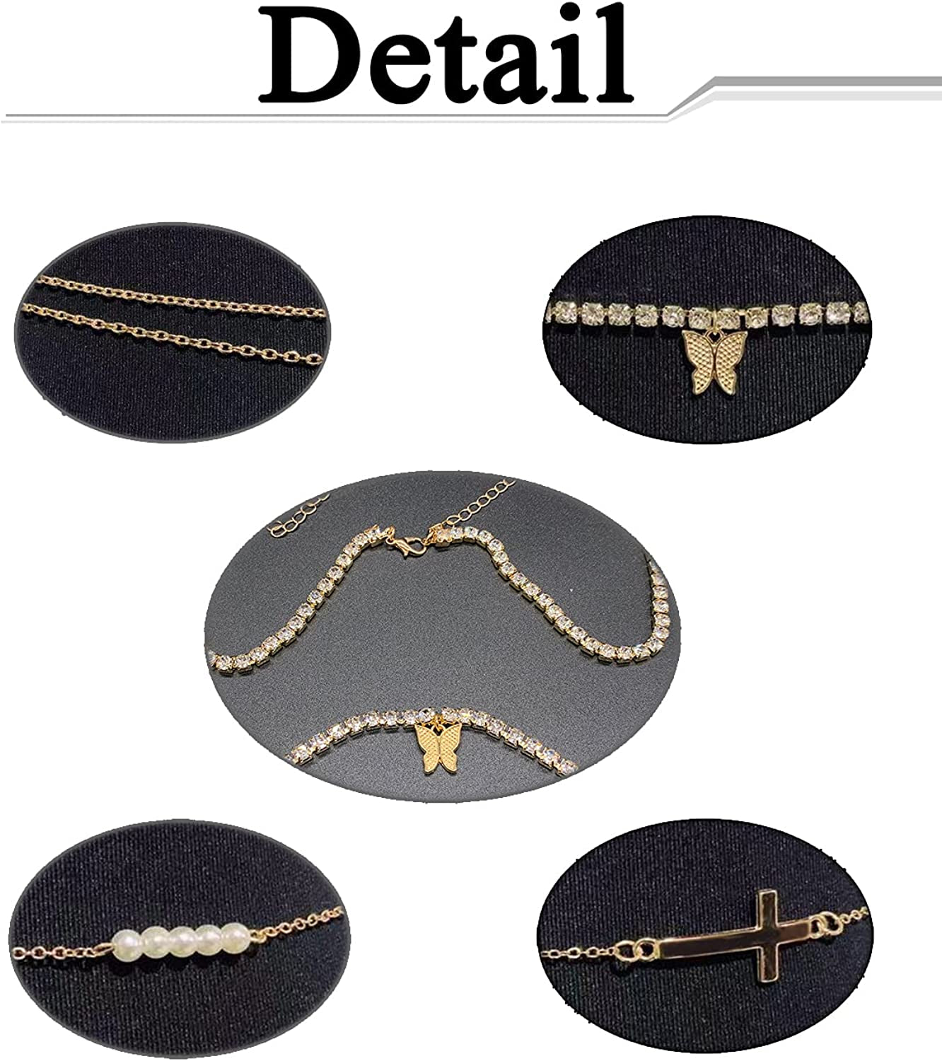 Ofeiyaa 4-6PCS Body Chain Jewelry Bra Chain Retro Waist Belt Chain Suit Bikini Beach Boho Chain Set for Women Girls Gold Tone Apparel & Accessories > Jewelry > Body Jewelry Ofeiyaa   