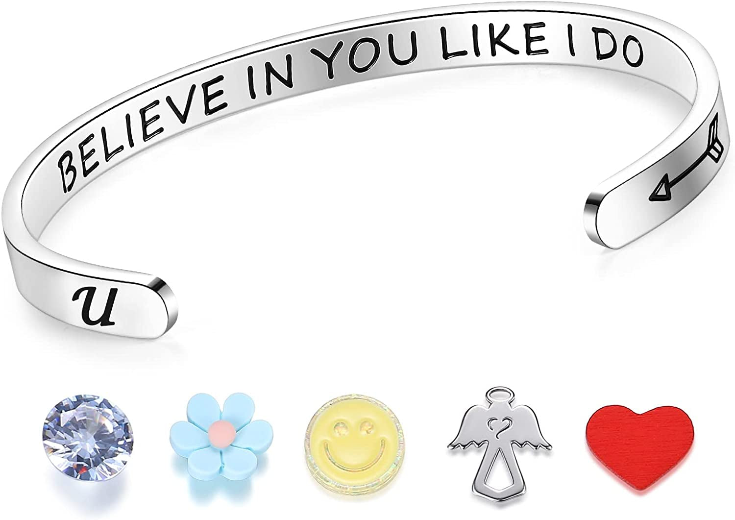 SAM & LORI Unique Matching Bracelets for Best Friends Couples Mother Daughter Son Dad Sisters Brothers-Unisex Adjustable Bracelets- Comes with Cards in Giftable Packing Apparel & Accessories > Jewelry > Bracelets SAM & LORI U-Believe in you like I do  
