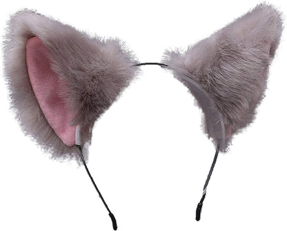 Faylay Cosplay Girl Plush Furry Cat Ears Headwear Accessory for Cam Girl Party Apparel & Accessories > Clothing Accessories > Headwear Faylay 004-8-wld-hf  