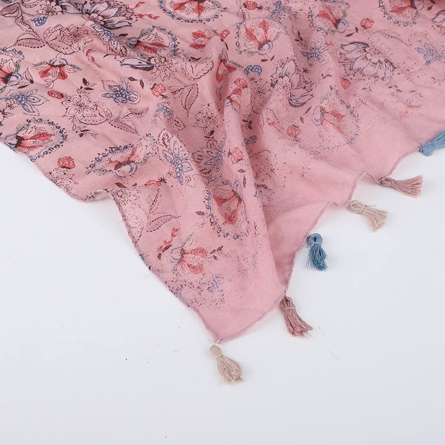 FRAIFICE Lightweight Scarf for Women for Spring Summer Fall Geometric Scarves Shawl Wrap Pashimina with Tassels Apparel & Accessories > Clothing Accessories > Scarves & Shawls FRAIFICE   