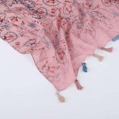 FRAIFICE Lightweight Scarf for Women for Spring Summer Fall Geometric Scarves Shawl Wrap Pashimina with Tassels Apparel & Accessories > Clothing Accessories > Scarves & Shawls FRAIFICE   