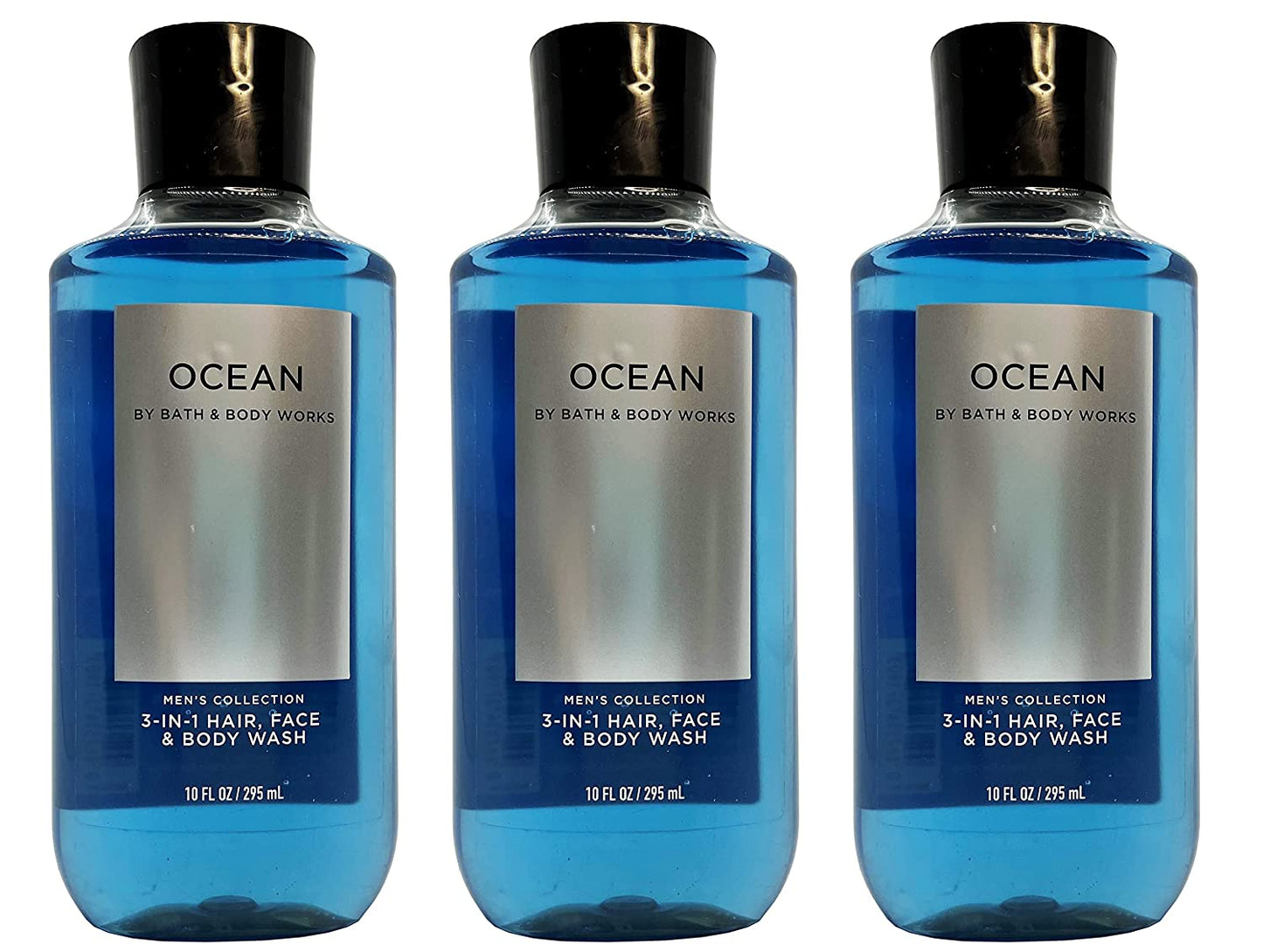 Lot of 3 Bath and Body Works Ocean Signature Collection 2 in 1 Hair Shampoo Body Wash for Men 10 Fl Oz Health & Beauty > Personal Care > Cosmetics > Bath & Body Bath and Body Works   