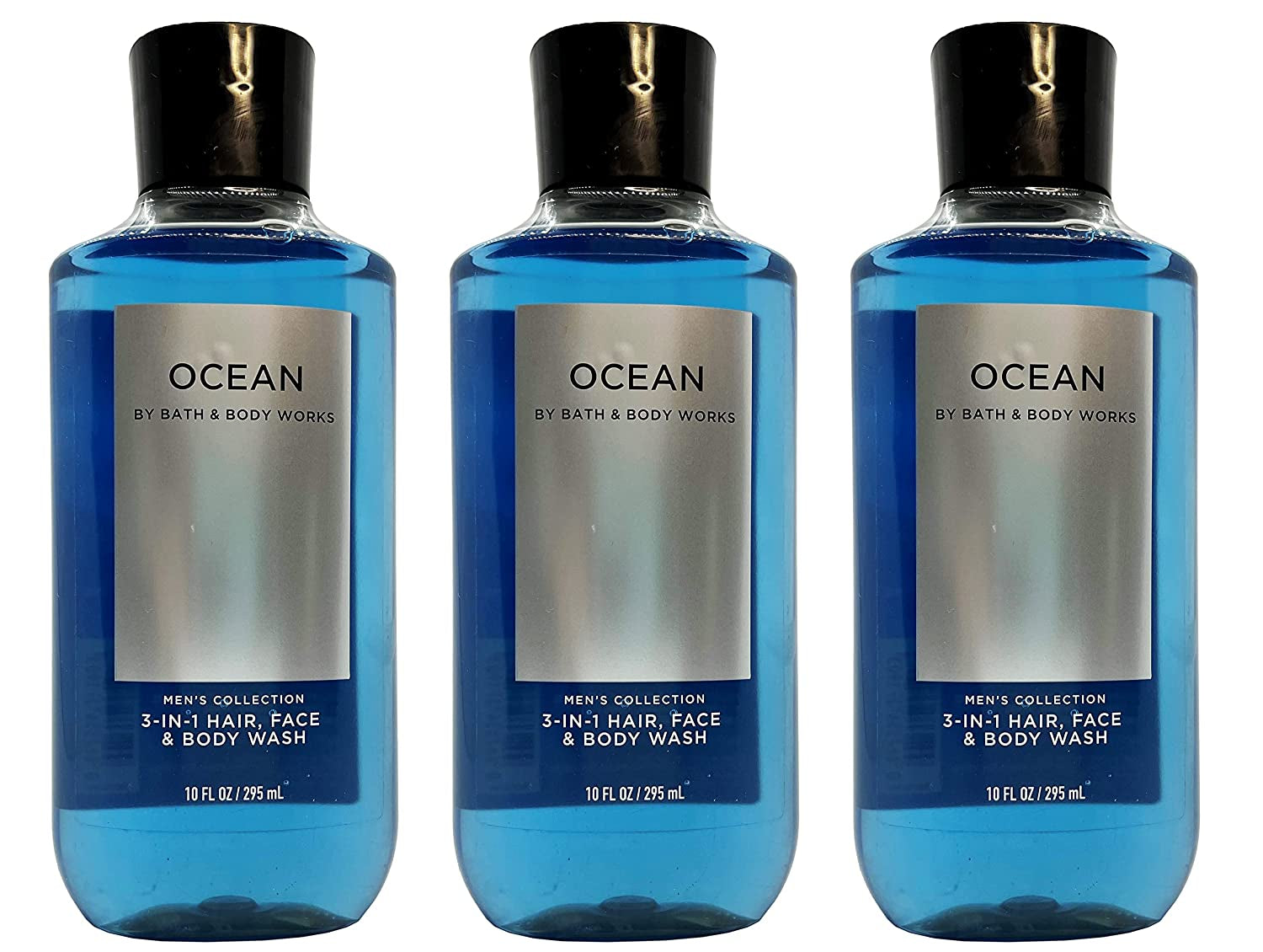 Lot of 3 Bath and Body Works Ocean Signature Collection 2 in 1 Hair Shampoo Body Wash for Men 10 Fl Oz Health & Beauty > Personal Care > Cosmetics > Bath & Body Bath and Body Works   