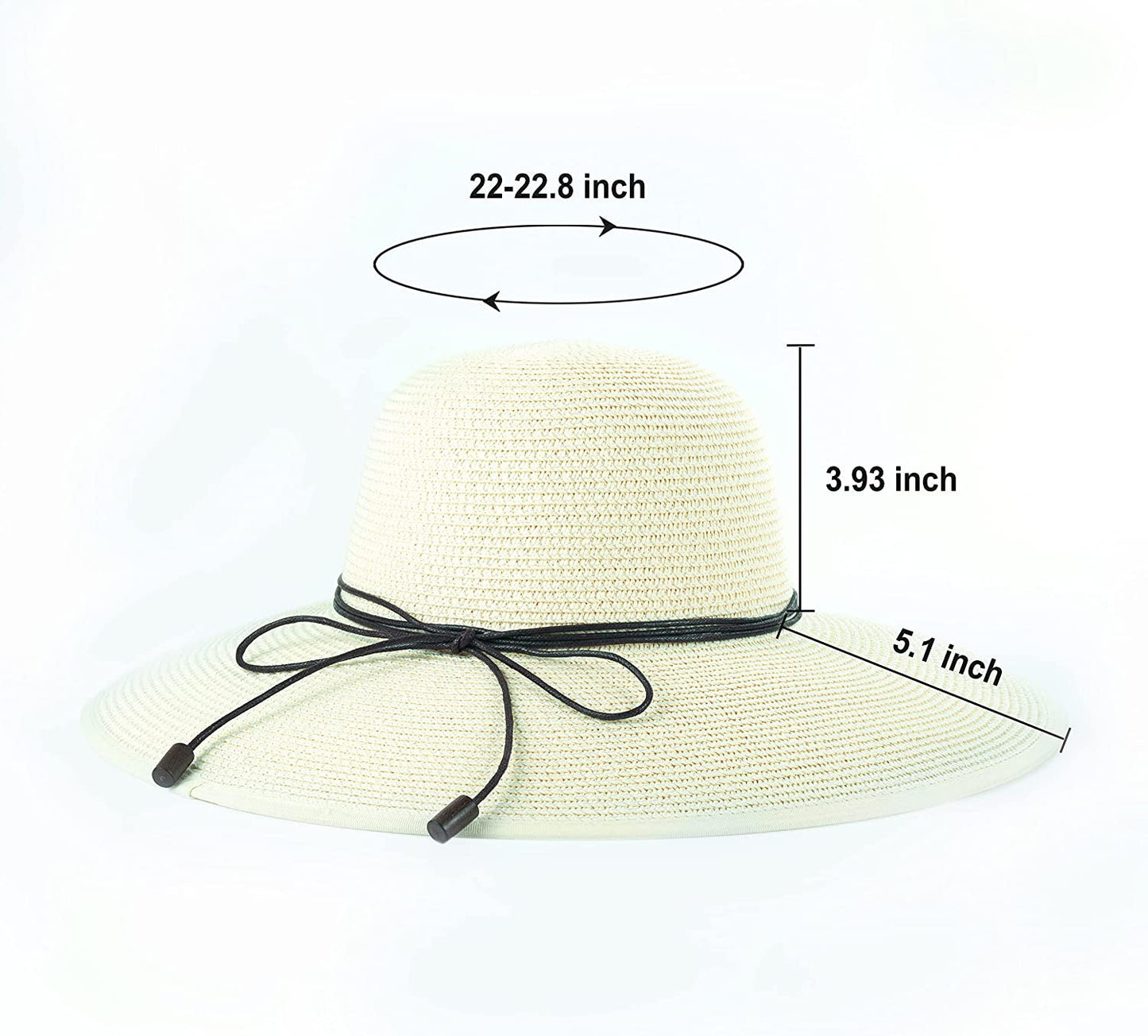 Koreshion Women Summer Wide Brim Straw Hat Beach Foldable Sun Hats Floppy Roll up Cap Uv UPF 50+ Caps Apparel & Accessories > Clothing Accessories > Hats Koreshion   
