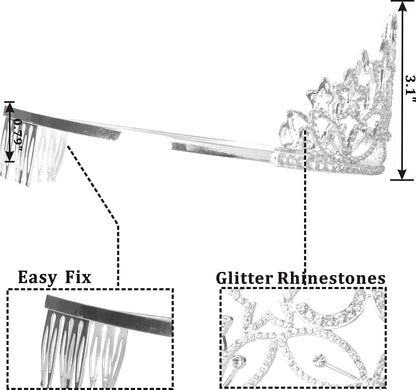 40Th Birthday Sash and Tiara for Women - Fabulous Glitter Sash + Stars Rhinestone Silver Premium Metal Tiara for Her, 40Th Birthday Gifts for 40 Party Apparel & Accessories > Clothing Accessories > Sashes MEANT2TOBE   