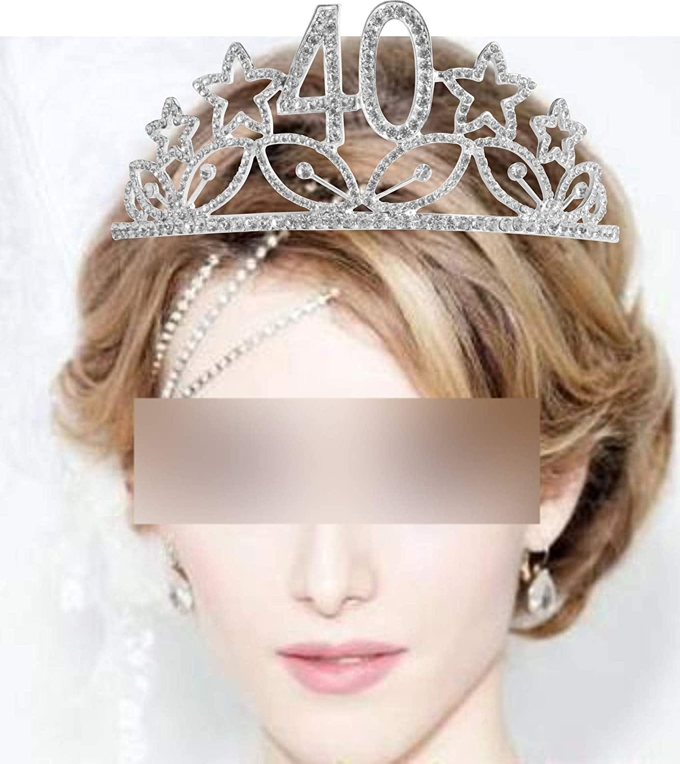 40Th Birthday Sash and Tiara for Women - Fabulous Glitter Sash + Stars Rhinestone Silver Premium Metal Tiara for Her, 40Th Birthday Gifts for 40 Party Apparel & Accessories > Clothing Accessories > Sashes MEANT2TOBE   