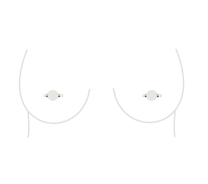 Non-Piercing Nipple Ring Magnetic Barbell Stud Fake Body Jewelry for Women (B - Black (Regular)) Apparel & Accessories > Jewelry > Body Jewelry All Body Art A - Mini (White)  