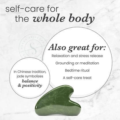 Sdara Jade Roller Gua Sha Set - Facial Roller and Massager for Slimming & Sculpting - Reduces Wrinkles & Eye Puffiness - Essential Skin Care Tools Health & Beauty > Personal Care > Cosmetics > Cosmetic Tools > Skin Care Tools Sdara Skincare   
