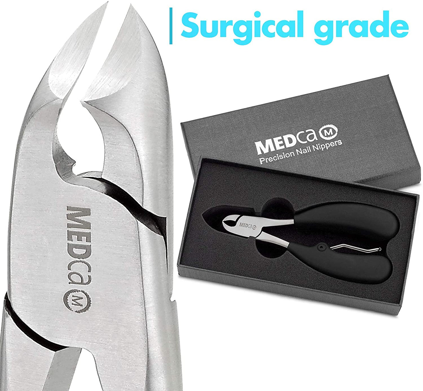 Precision Toenail Clipper Tool - Premium Ingrown Toenail Cuticle Remover Trimmer and Thick Toenails Nipper, Surgical Grade Stainless Steel Nail Foot Treatment for Grooming Nail Care, Pedicure Tools Health & Beauty > Personal Care > Foot Care MEDca   