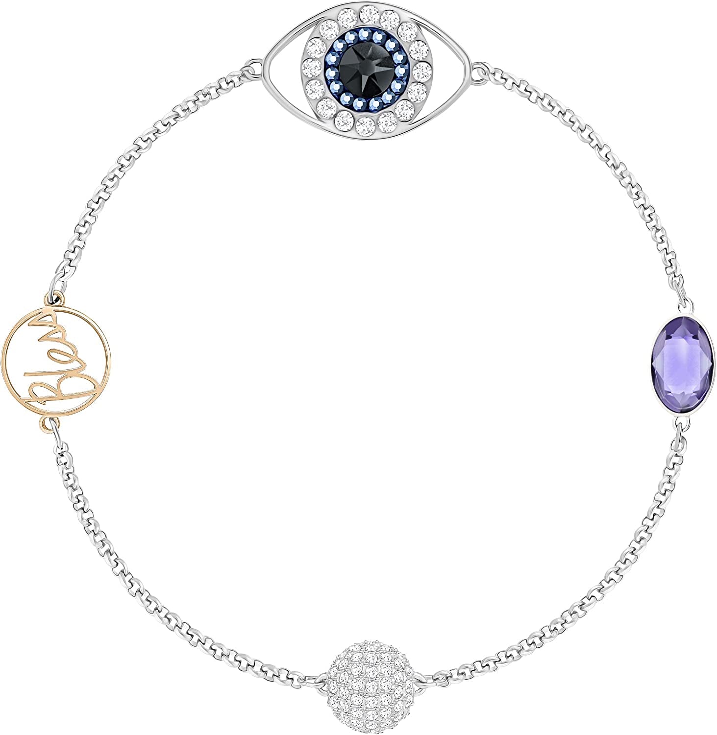 SWAROVSKI Remix Collection Women'S Evil Eye Strand Bracelet Apparel & Accessories > Jewelry > Bracelets SWAROVSKI Evil Eye  