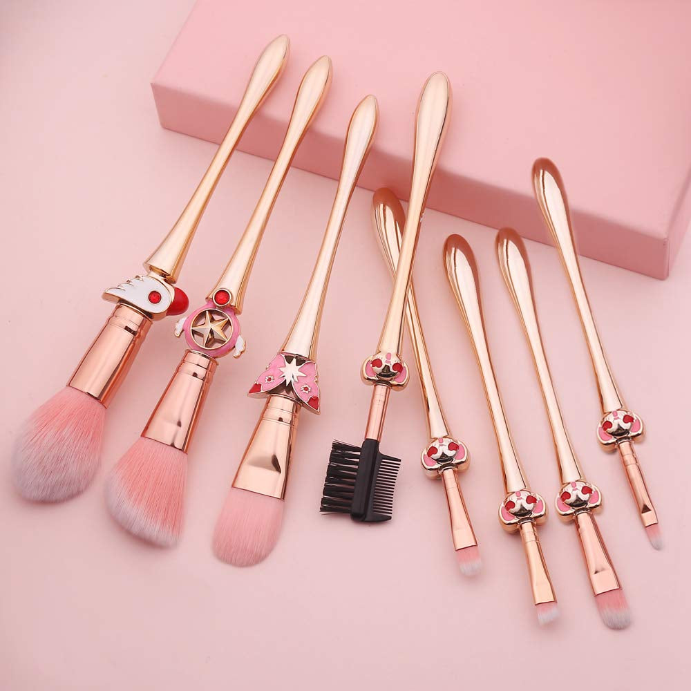 Magic Sakura Makeup Brushes Set - 8Pcs Cosmetic Makeup Brush Set Professional Tool Kit Set Pink Drawstring Bag Included (Sakura) (8Pcs) Health & Beauty > Personal Care > Cosmetics > Cosmetic Tools > Makeup Tools rongji jewelry   