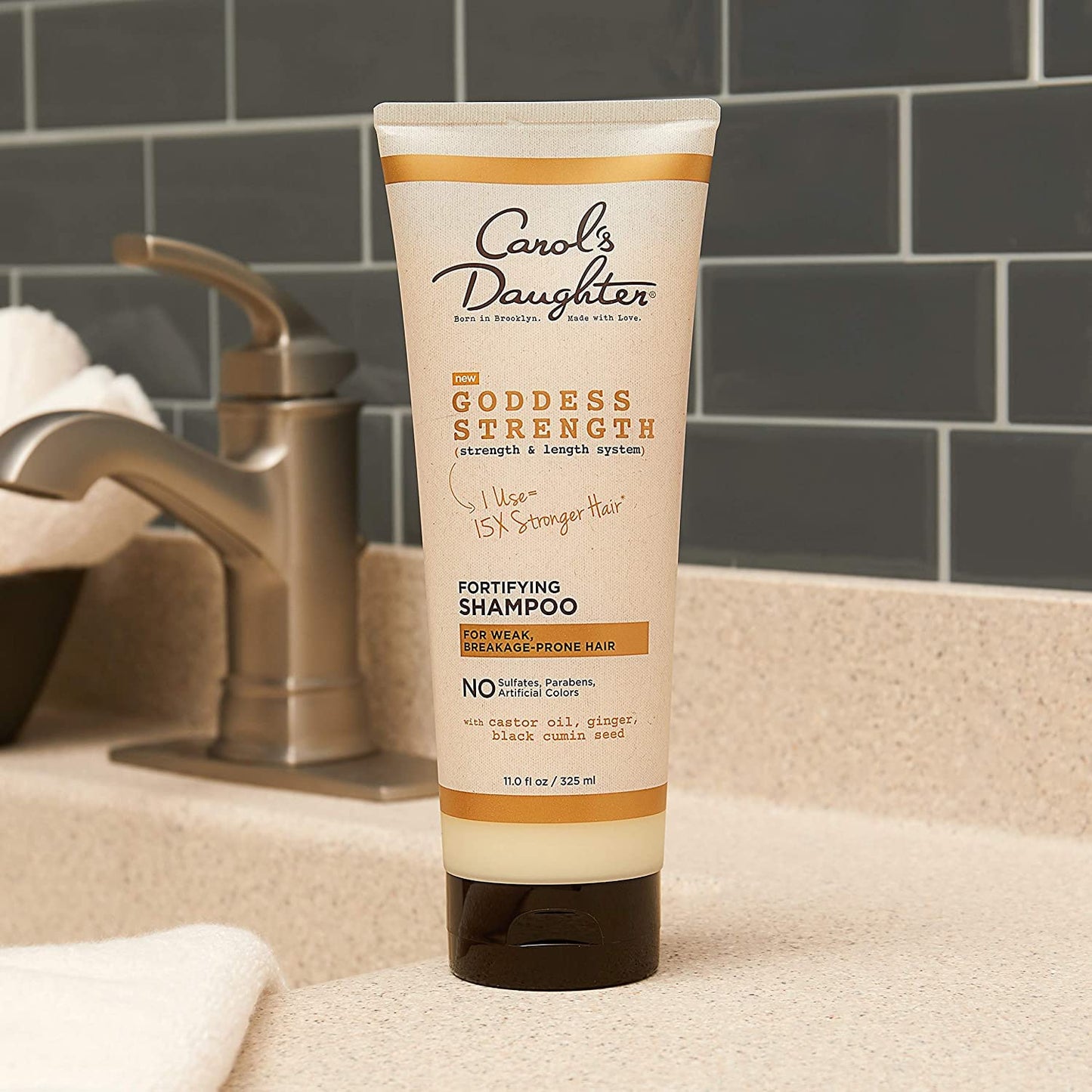 Carol’S Daughter Goddess Strength Sulfate Free Shampoo with Castor Oil for Curly, Wavy, Natural Hair, Anti-Breakage and Anti-Frizz Hair Product, Add Moisture to Dry, Damaged Hair, 11 Fl Oz Health & Beauty > Personal Care > Hair Care Carol's Daughter   