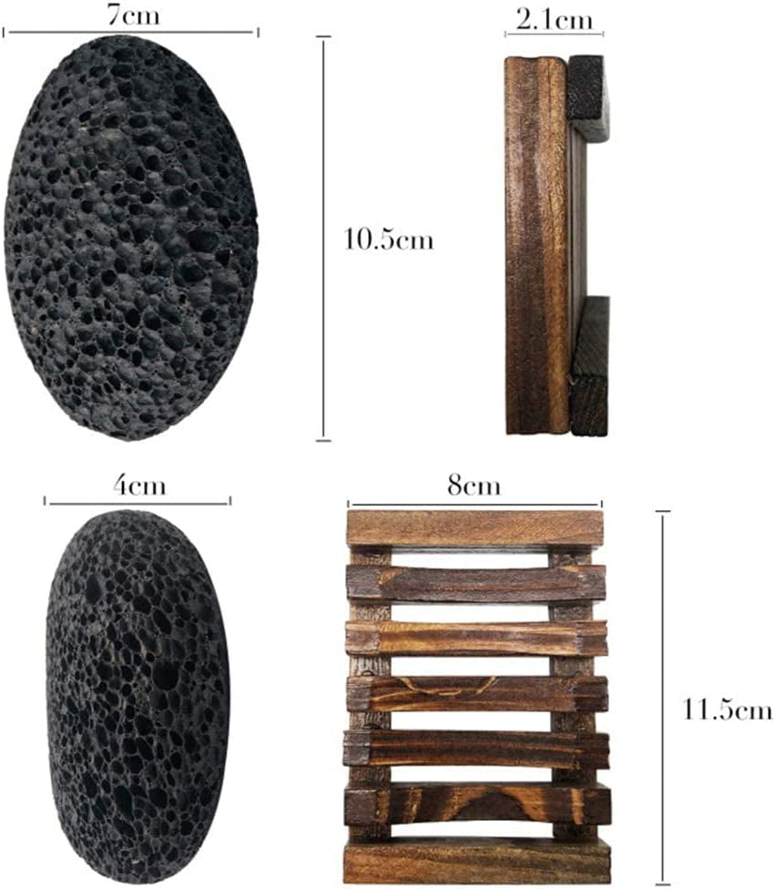 Pumice Stone for Foot, Natural Earth Lava Shower Pumice Stone Black, Exfoliating Rock for Feet, Pedicure Rocks, Stone for Skin Scrubber, Pedicure Exfoliator Tools Scrubber Health Foot Care Health & Beauty > Personal Care > Foot Care DICOBEE   