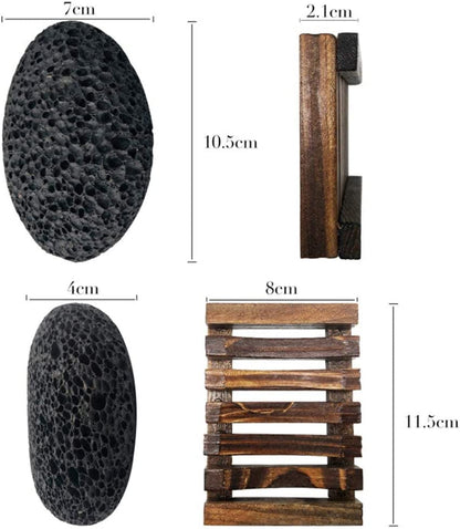 Pumice Stone for Foot, Natural Earth Lava Shower Pumice Stone Black, Exfoliating Rock for Feet, Pedicure Rocks, Stone for Skin Scrubber, Pedicure Exfoliator Tools Scrubber Health Foot Care Health & Beauty > Personal Care > Foot Care DICOBEE   