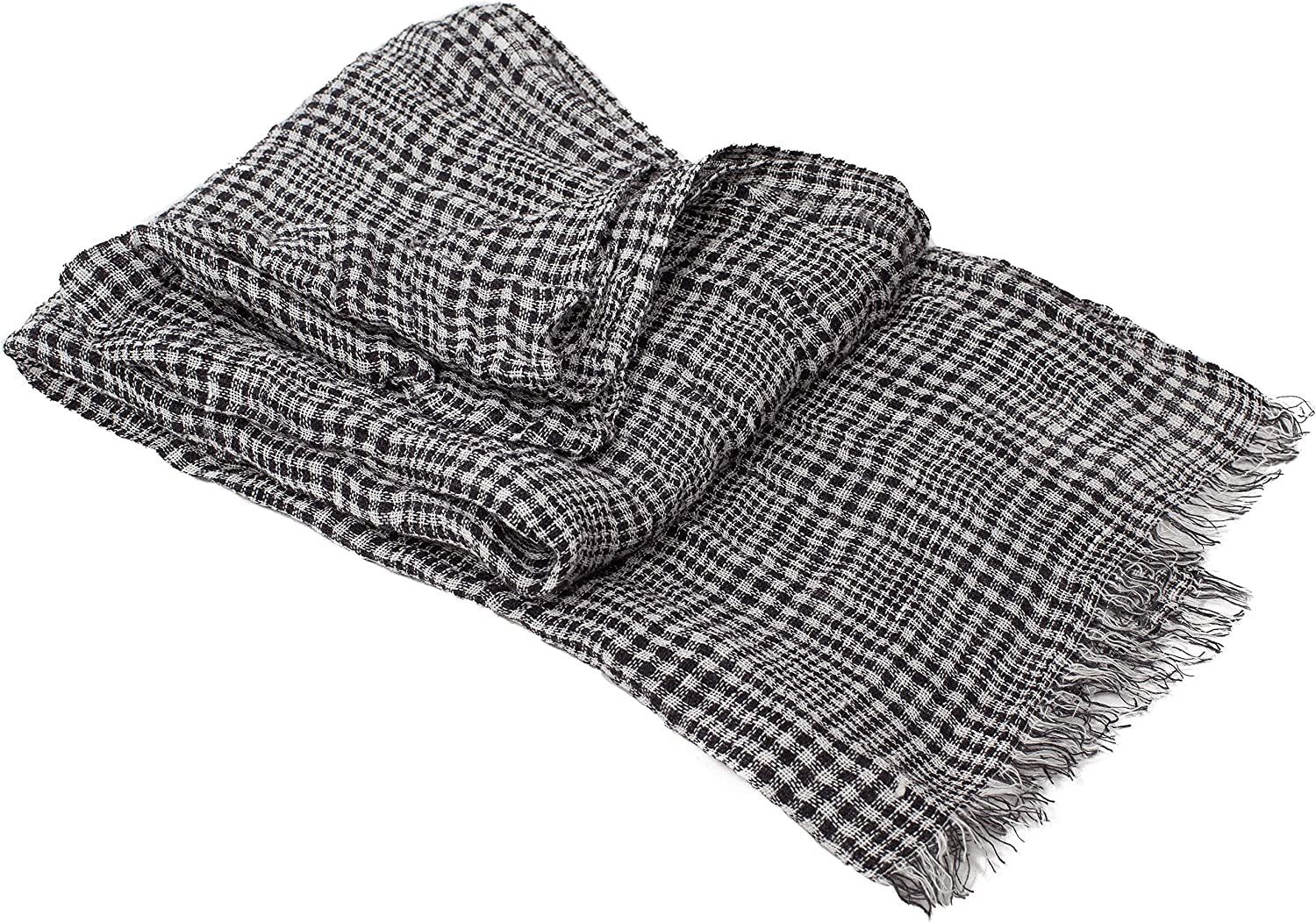 Lusie'S Linen Scarf Shawl Wrap for Women & Men Imported from Europe Apparel & Accessories > Clothing Accessories > Scarves & Shawls LUSIE'S LINEN   