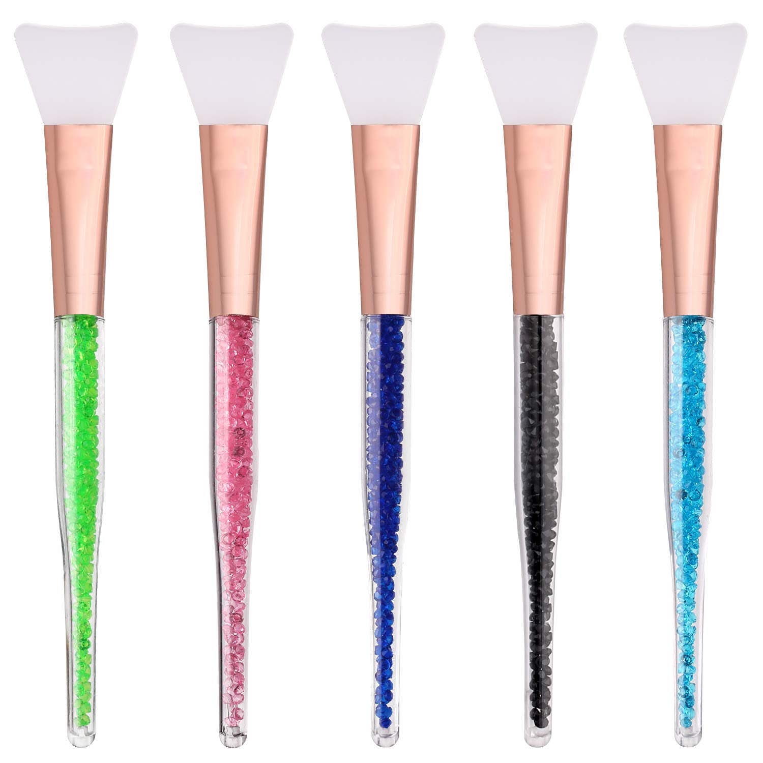 Elisel 5Pcs Silicone Face Mask Brushes Flexible Facial Mud Mask Applicator Brush for Applying Facial Mask,Sleeping Mask, Clay Mask,Body Lotion Mask Beauty Tools Makeup Brushes Applicator (Style 1) Health & Beauty > Personal Care > Cosmetics > Cosmetic Tools > Makeup Tools Elisel Style 3  