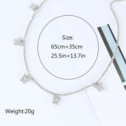 Jeweky Halloween Crystal Butterfly Waist Chain Belly Silver Belt Body Chains Summer Beach Body Accessories Jewelry for Women and Girls Apparel & Accessories > Jewelry > Body Jewelry Artist Unknown   