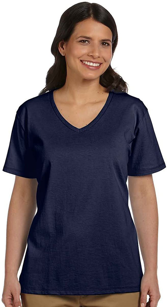 Hanes Women'S Relaxed Fit Comfortsoft V-Neck T-Shirt Apparel & Accessories > Clothing > Activewear Kylie Max   