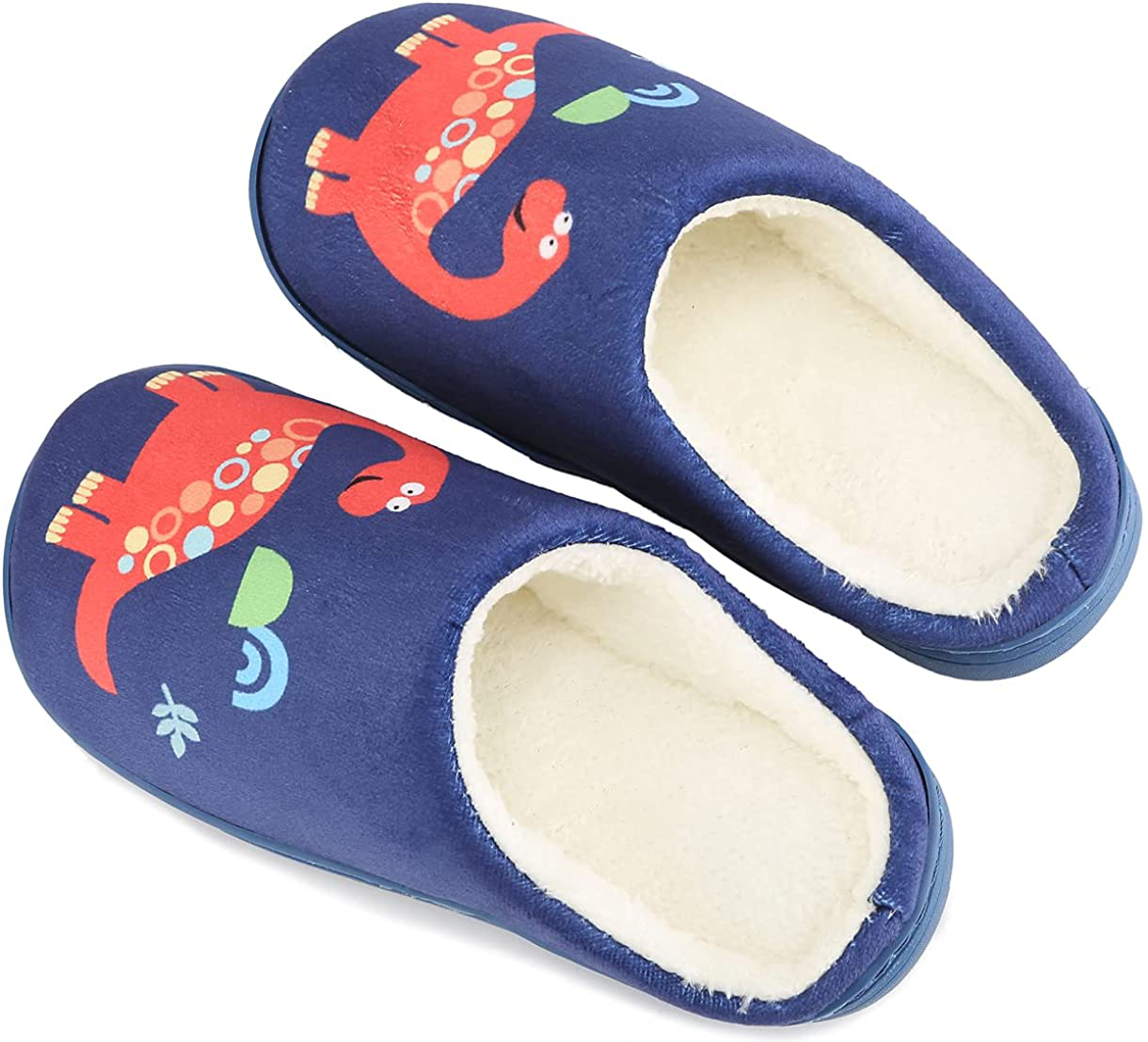 Boys Girls Plush Soft Fleece Printed Hooded Bathrobes with Matching Slippers Apparel & Accessories > Clothing > Sleepwear & Loungewear > Robes Kylie Max   