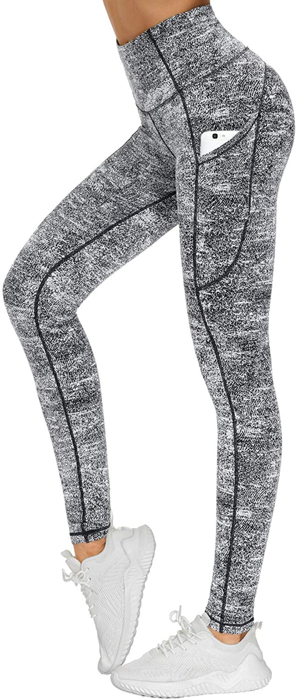 THE GYM PEOPLE Thick High Waist Yoga Pants with Pockets, Tummy Control Workout Running Yoga Leggings for Women Apparel & Accessories > Clothing > Activewear THE GYM PEOPLE   