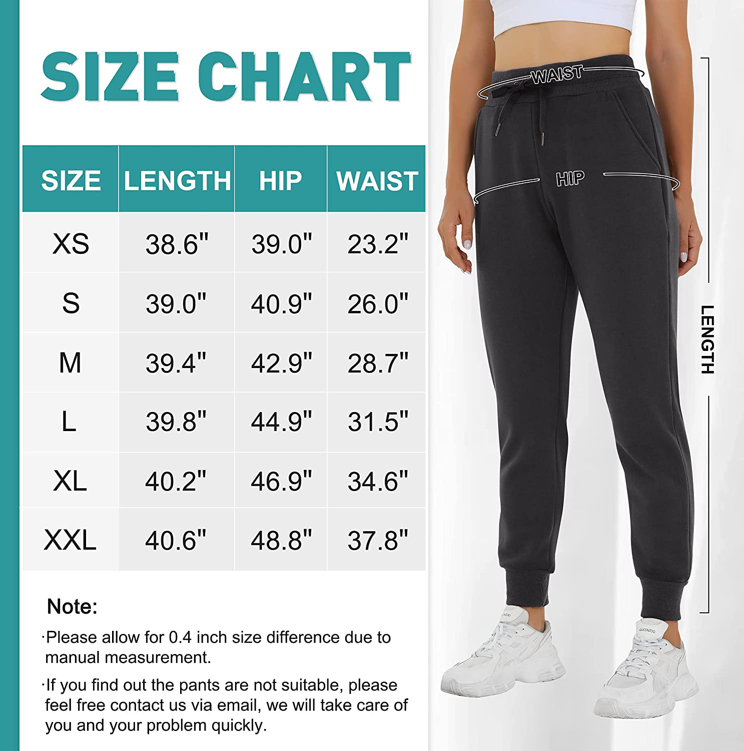 Heathyoga Fleece Lined Joggers for Women Thermal Sweatpants for Women Joggers with Pockets Workout Pants Running Pants Apparel & Accessories > Clothing > Activewear Kylie Max   
