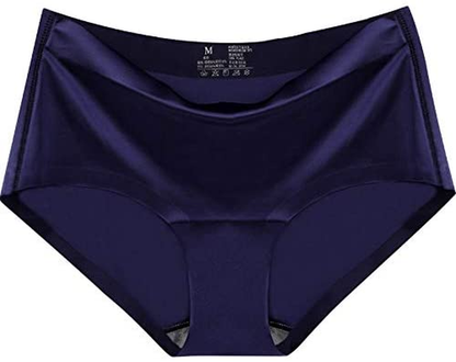 Sexy Lace Underwear for Women Frozen Silk Seamless Panties with Silky Tactile Touch 4 Pack, Assorted Colors S M L XL XXL3XL  ITAYAX   