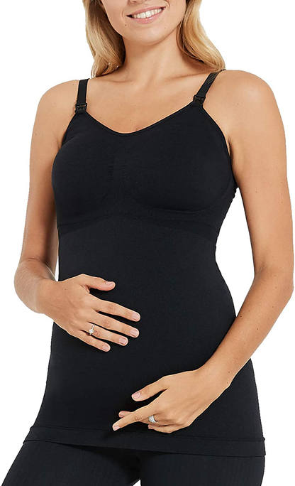 HOFISH Women'S Breast Feeding Tops,Maternity Nursing Cami with Build in Shelf Bra 3Pack Apparel & Accessories > Clothing > Activewear Kylie Max   