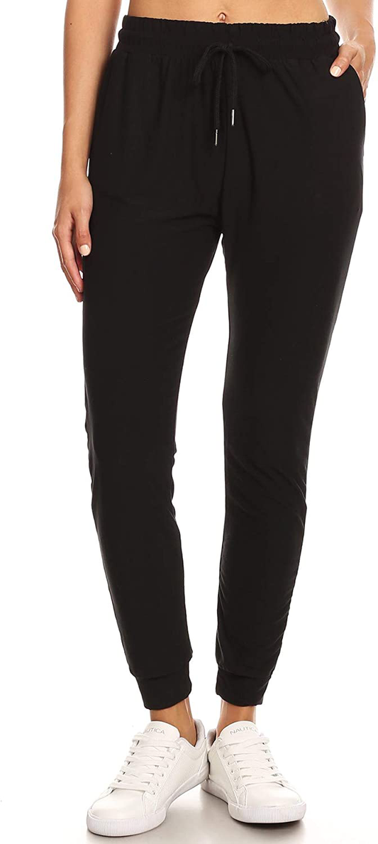 LA12ST Women'S Soft Jogger Pants Drawstring Pockets Lightweight Sweatpants Apparel & Accessories > Clothing > Activewear Kylie Max   