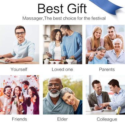Shiatsu Back Shoulder and Neck Massager with Heat, Electric Deep Tissue 4D Kneading Massage for Shoulder, Back and Neck, Best Gifts for Women Men Mom Dad Arts & Entertainment > Party & Celebration > Gift Giving MoCuishle   
