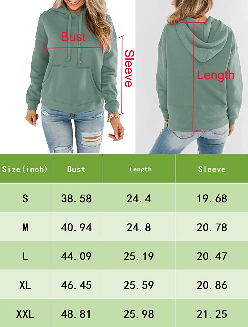 Bingerlily Women'S Casual Hoodies Long Sleeve Solid Lightweight Pullover Tops Loose Sweatshirt with Pocket Apparel & Accessories > Clothing > Activewear Kylie Max   
