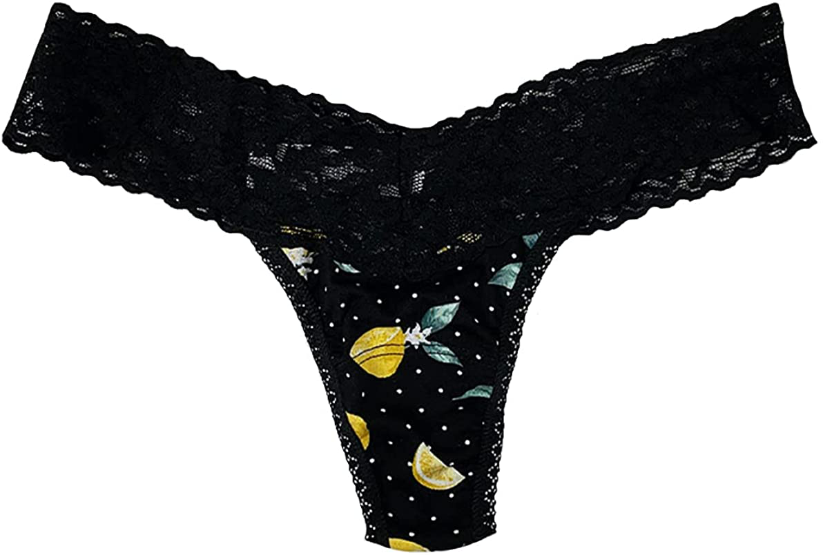 Hanky Panky Low Rise Thong (Prints) Apparel & Accessories > Clothing > Underwear & Socks > Underwear hanky panky Lemon Dot  