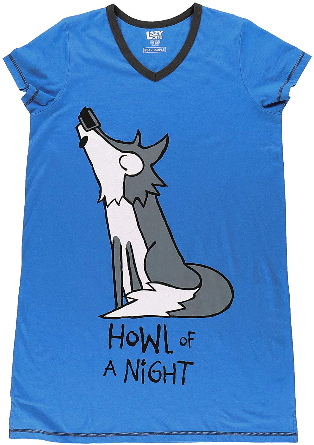 Lazy One V-Neck Nightshirts for Women, Animal Designs Apparel & Accessories > Clothing > Sleepwear & Loungewear > Nightgowns Kylie Max   